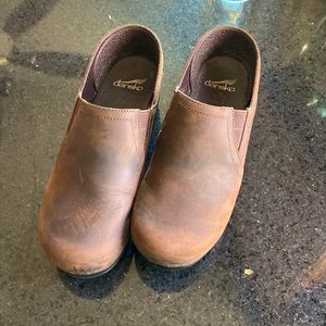 Brown Leather Danskos